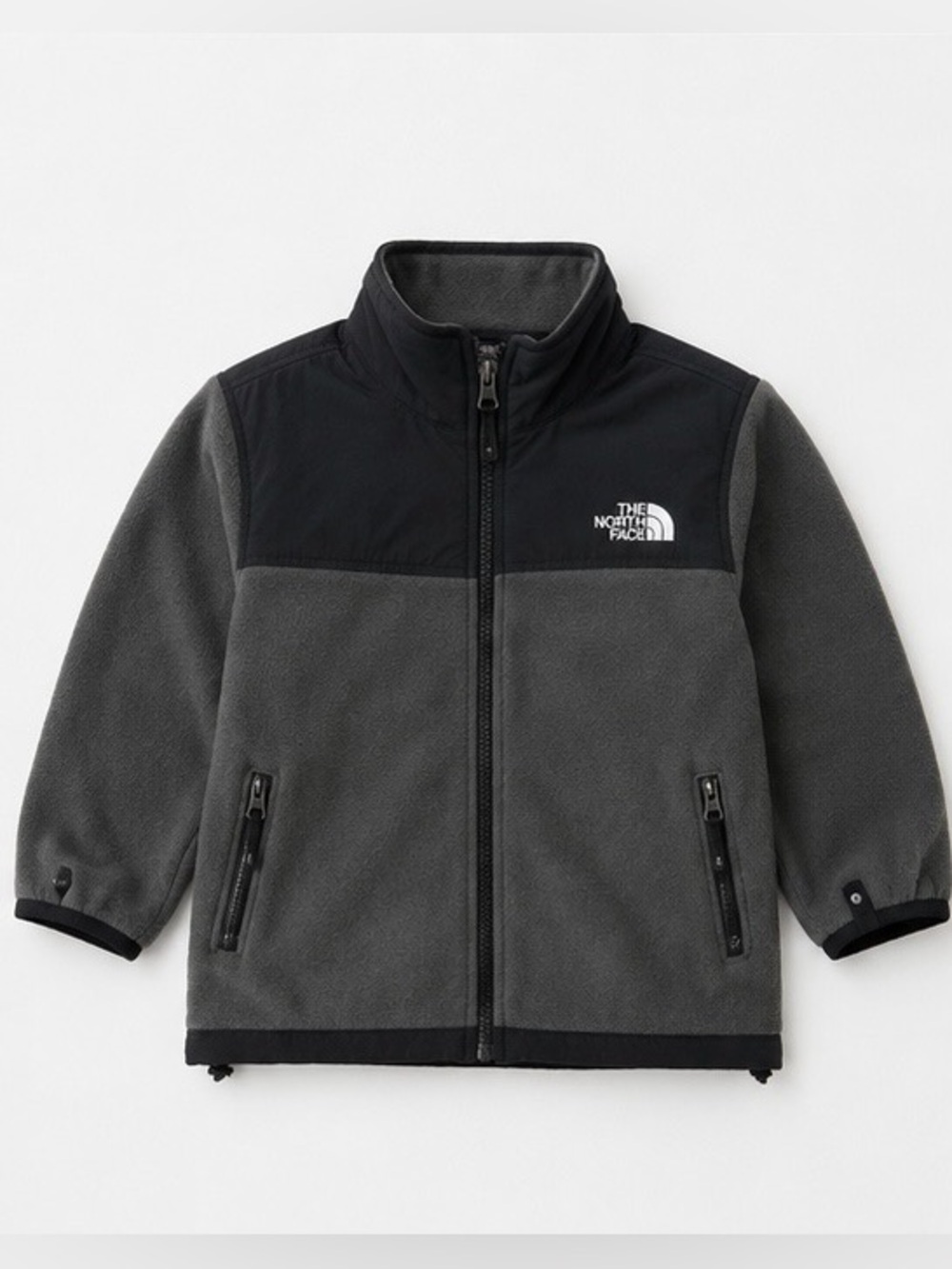 The North Face Kids' Grey and Black Two-Tone Fleece Jacket